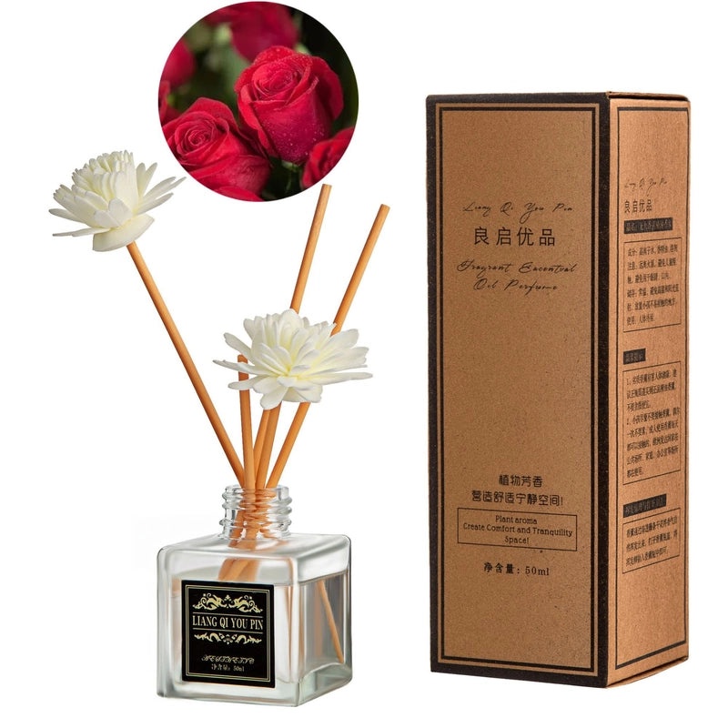 Minimalist Liquid Letter Rattan Home Scent Diffuser|Home Fragrance