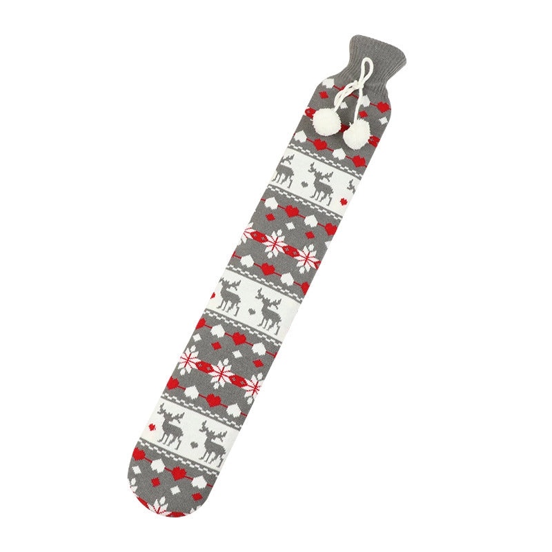 Cartoon Plush Hot Water Bag UK Christmas Hand Warmer Soft Long Water Filling Hot Water Bottle|Home & Living