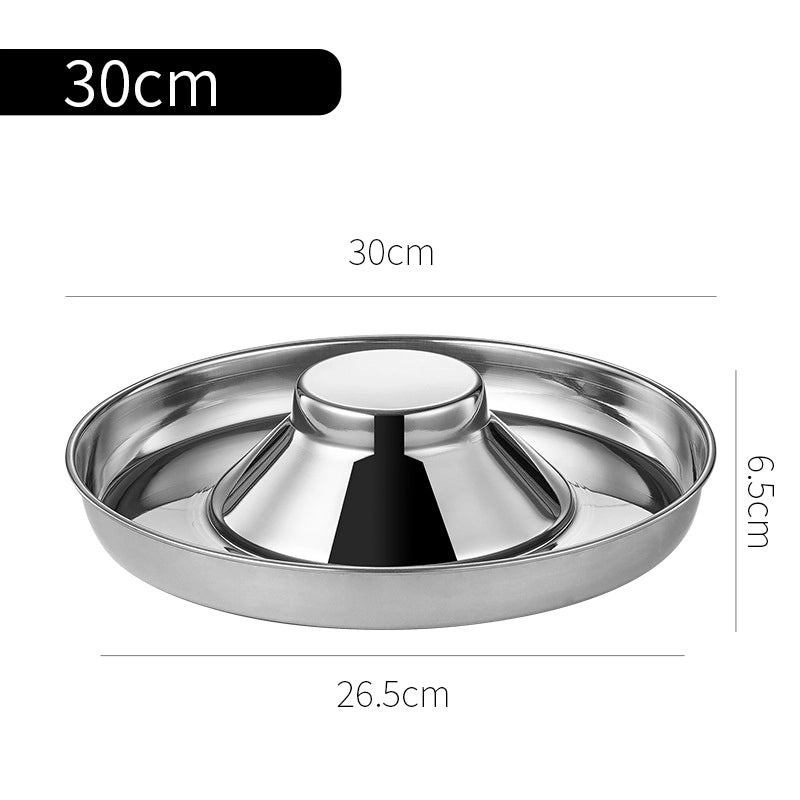 Stainless Steel Pet Food Bowl with Anti-Spill Stopper for Cats and Dogs | Pet Feeding Bowls