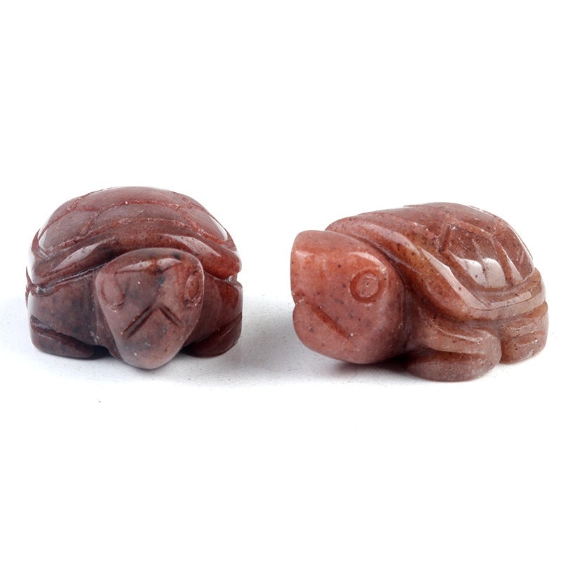 Adorable Tortoise Agate Tiger Eye Opal Decorative Figurines|Home Decor & Collectibles