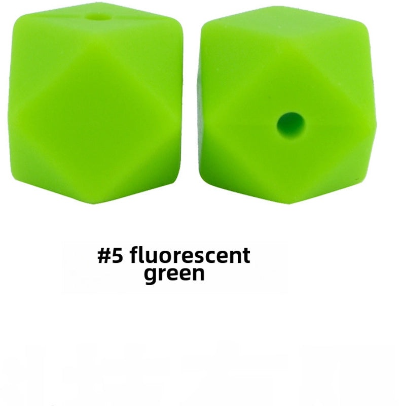 17mm Silicone Octagonal Beads for Pacifier Chains DIY Accessories | Baby & Mom Essentials