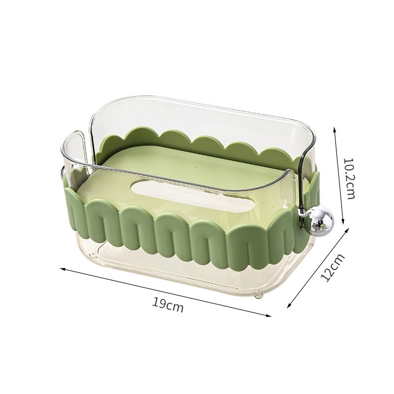 Stylish Minimalist Solid Color Tissue Box Made of ABS PET PP | Home Decor Storage Organizers