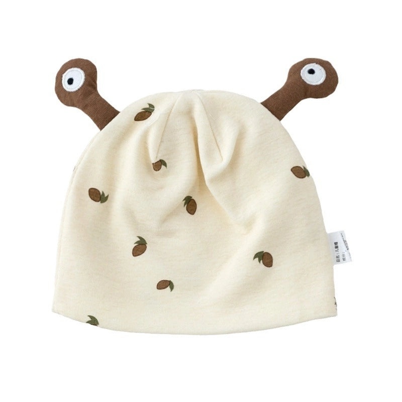Newborn Baby Cartoon Double-Layer Cap Soft Four-Season Infant Hat Cute Toddler Headwear|Baby Hats & Caps