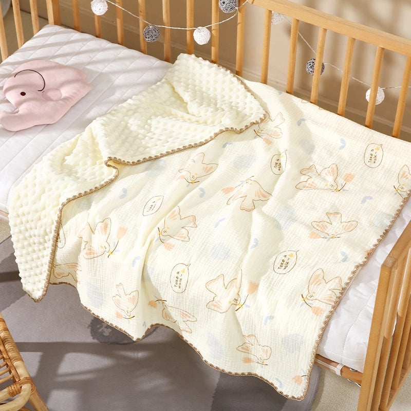 Adorable Animal Print Striped Solid Cotton Baby Bedding Set|Baby Bedding & Accessories
