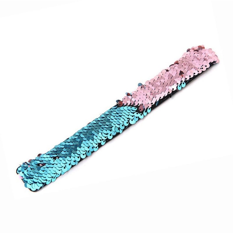 Color-Changing Mermaid Sequin Snap Ring Bracelet for Kids | Children's Toys & Birthday Gifts
