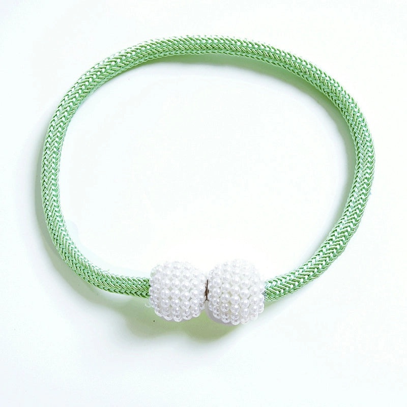 Curtain Tiebacks Magnetic Pearl Rope Set|Home Decor Curtains Accessories