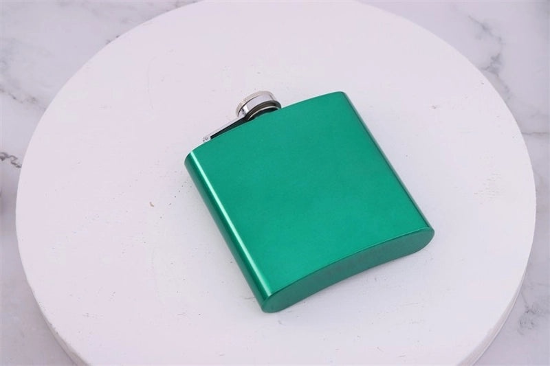 Elegant Stainless Steel Solid Color Wine Flask | Drinkware & Bar Accessories