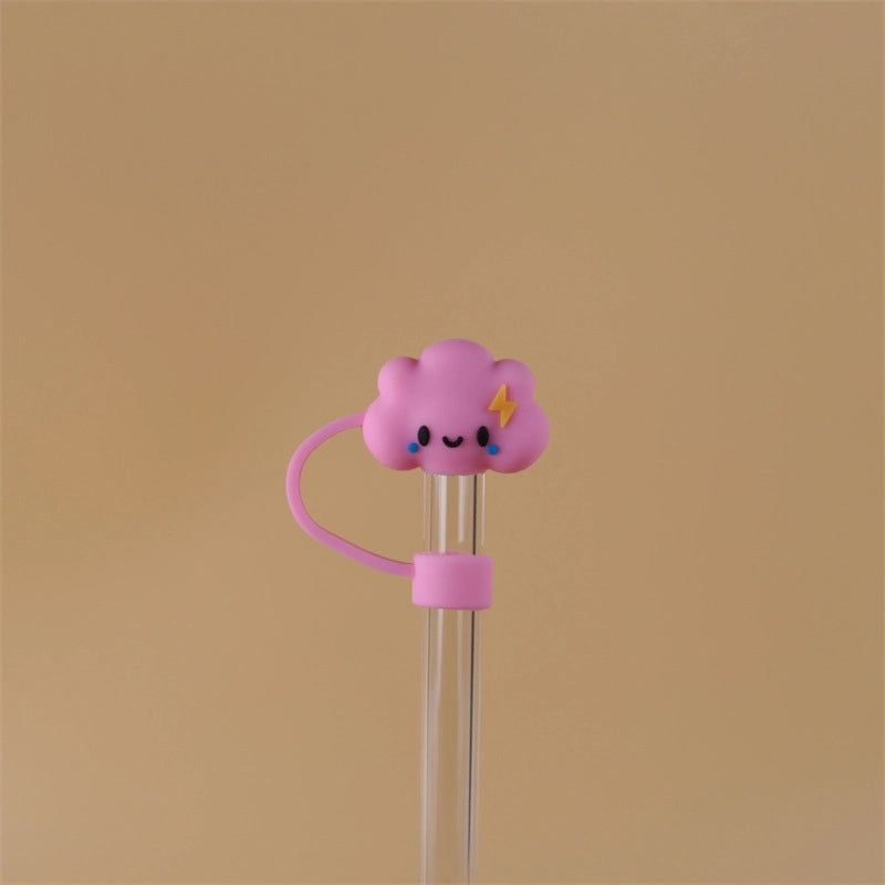10mm Glass Straw Dust Cover Stainless Steel Cap for Large Diameter Straws Milk Tea Accessories|Drinkware Accessories
