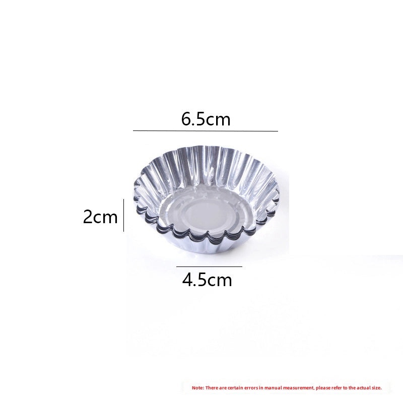 Disposable Aluminum Egg Tart Cups 100pcs | Bakeware & Baking Supplies