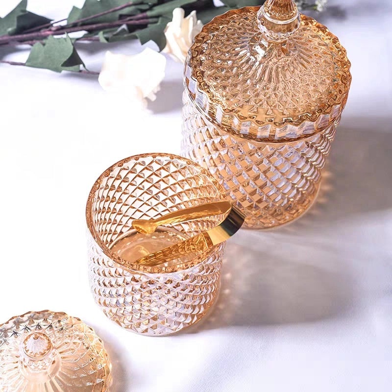 Elegant Solid Color Glass Aromatherapy Container | Home Fragrance Accessories