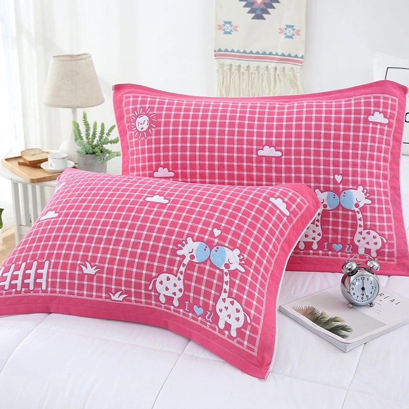 Thickened Gauze Cotton Pillow Towel Breathable Comfortable Dirt-resistant Headband for Adults and Students|Home Textile