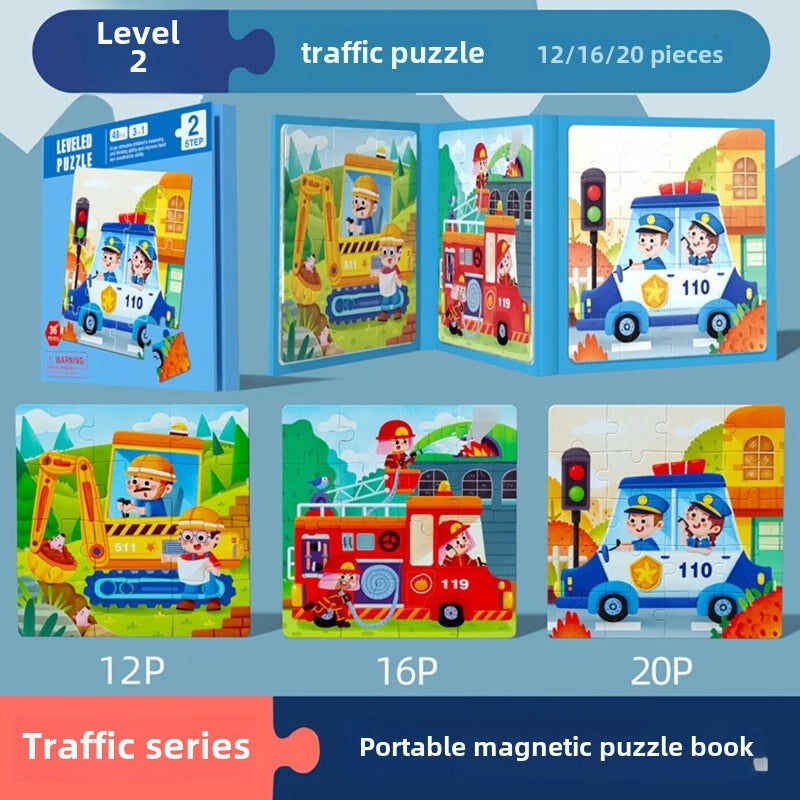 Magnetic Animal Traffic Puzzle for Toddlers and Kids Ages 1-6 | Educational Toys & Puzzles