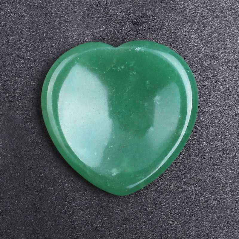 Retro Minimalist Heart Shaped Jade Stone Gem N2683-Y09 | Jewelry & Accessories