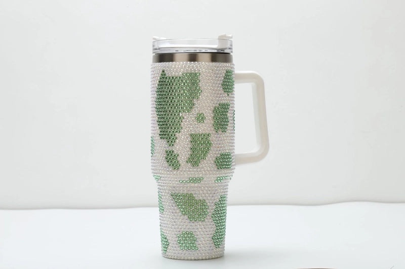 Stylish Cow Print Solid Color Stainless Steel Thermos Cup 304/201 Double Wall Insulated | Drinkware & Thermoses