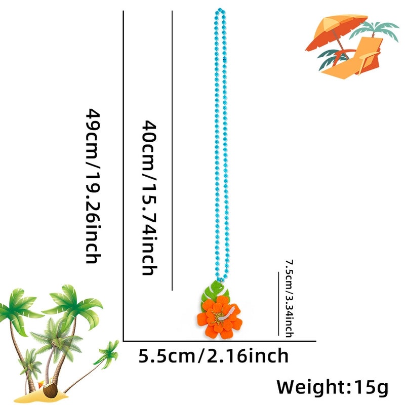 Hawaiian Flower Crab Plastic Charm Cute Beach Vacation Accessory|Jewelry & Accessories