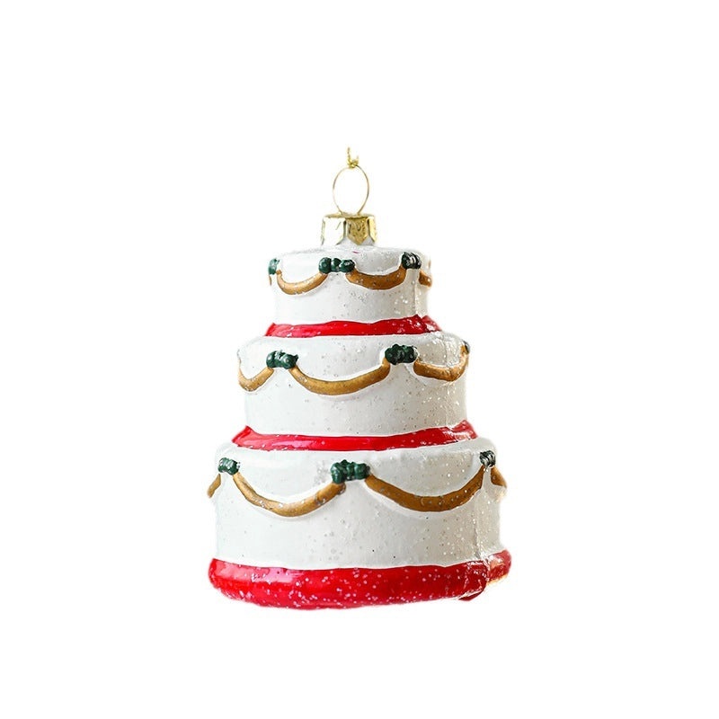 Christmas Tree Cake Hanging Ornament Cute Holiday Travel Decoration | Christmas Ornaments
