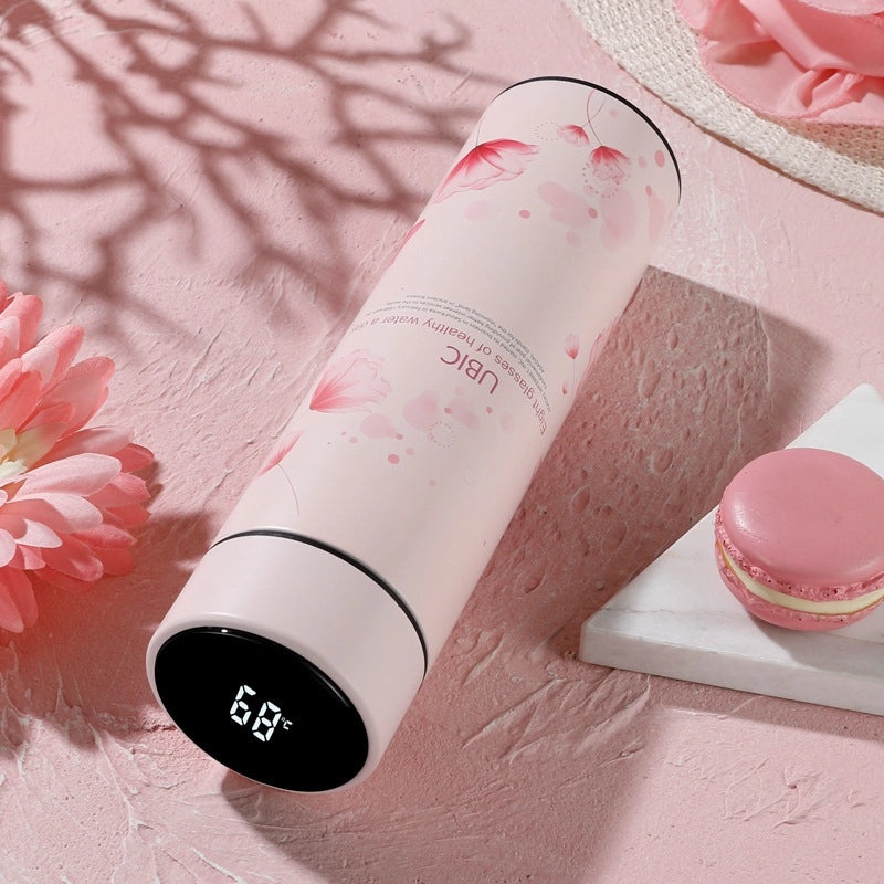 Creative 304 Stainless Steel Vacuum Thermos Cup with Replaceable Battery | Fashion Accessories & Drinkware