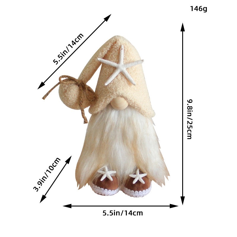 Starfish Doll Fabric Ornament Decorative Coastal Beach Home Decor | Home Decor