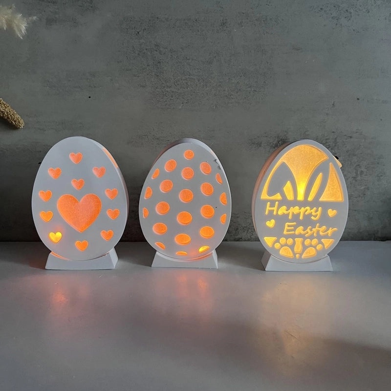 Colorful Easter Egg Shaped Silicone Kitchen Mold for Casual Baking | Kitchen & Dining Accessories