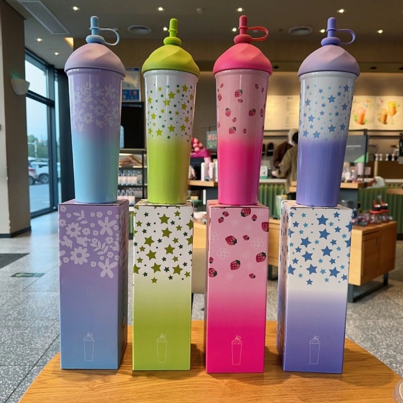 Cute Cartoon Star PC Thermos Mug 1 Piece | Drinkware & Thermoses