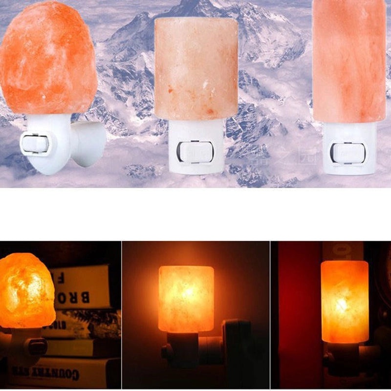 Himalayan Salt LED Night Light Minimalist Geometric Design Anniversary Birthday Gift | Home Decor Lighting