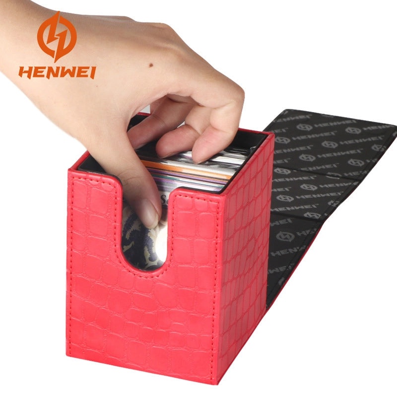 Henwei Hengwei PU Leather Card Storage Box for Table Games | Board Game Accessories
