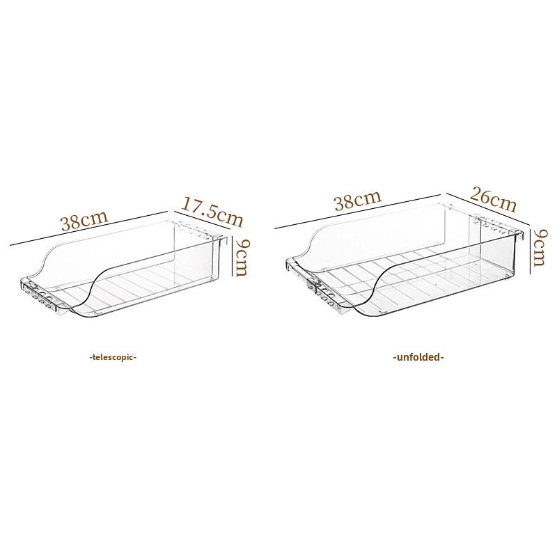 Transparent Double Layer PET Rolling Beverage Storage Organizer Box|Home & Kitchen Storage