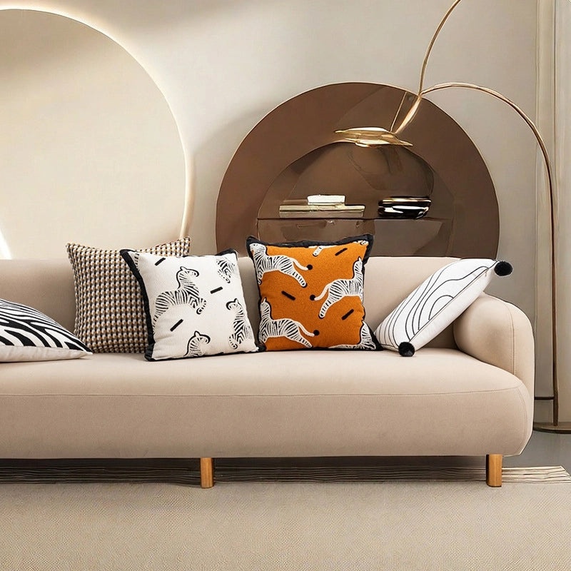 Simple Solid Color Polyester Pillow Covers|Home Decor Bedding