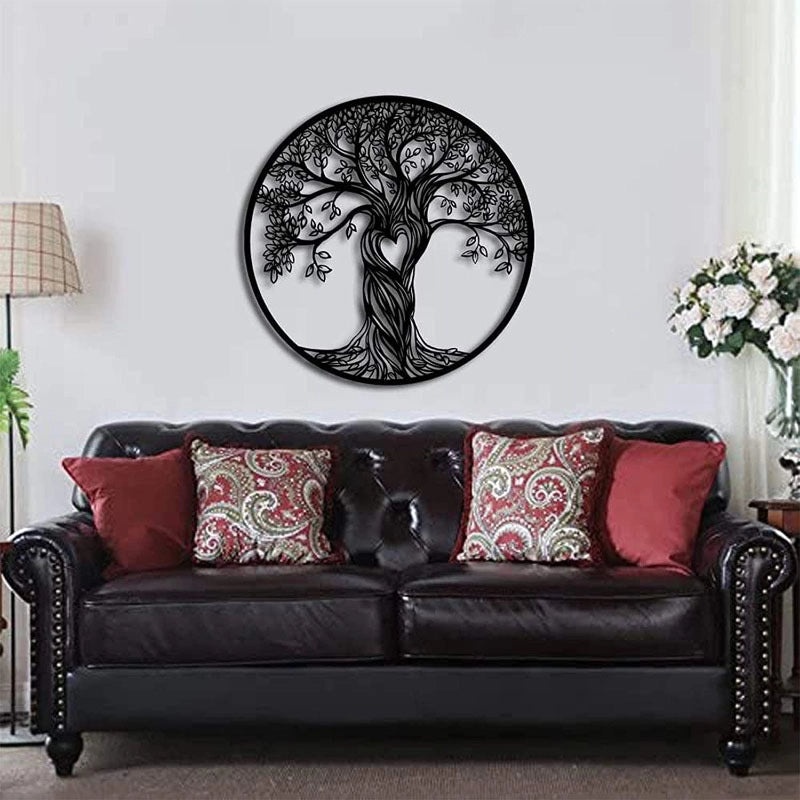 Black Metal Tree of Life Wall Art | Home Decor
