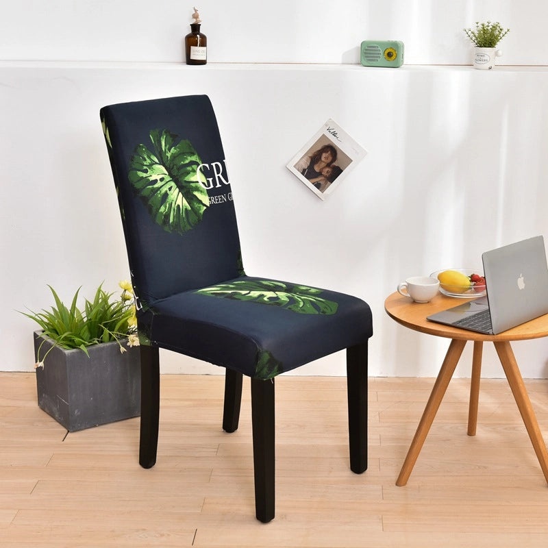 Minimalist Geometric Polyester Chair Cover for Casual Elegant Decor | Home Decor & Furniture Accessories