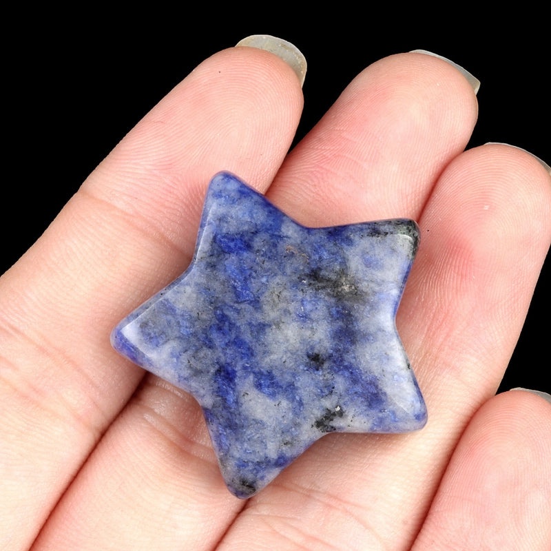 Natural Crystal Agate Star-Shaped Bead Pendant | Jewelry Accessories
