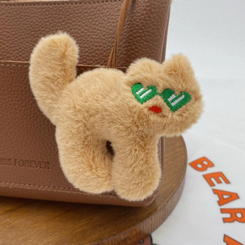 Love Sunglasses Cat Doll Brooch Cute Girl Backpack Pendant DIY Clothes Shoes Socks Hat Accessories|饰品配件