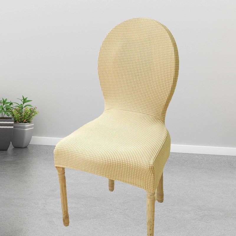 Elastic Oval Dining Chair Cover with Cushion and Backrest | Home & Dining Chair Accessories