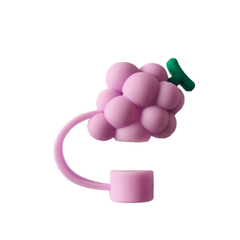 Peach Fruit Silicone Straw Topper Decorative Cap 1pc|Straw Accessories