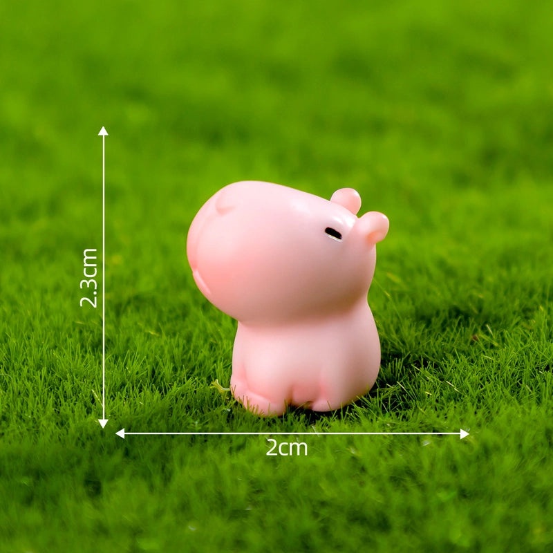 Cute Animal Resin Ornaments Cartoon Style Decorative Figurines for Home Decor|Home Decor & Ornaments