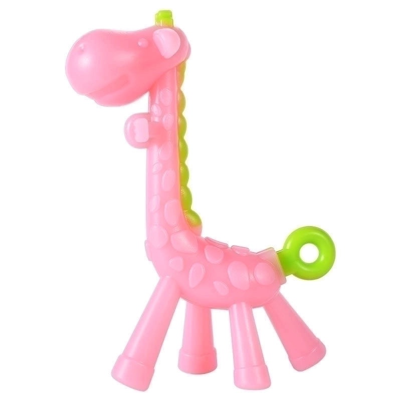 Adorable Giraffe Teething Toy for Babies Made of Safe Silica Gel|Baby Teething Accessories