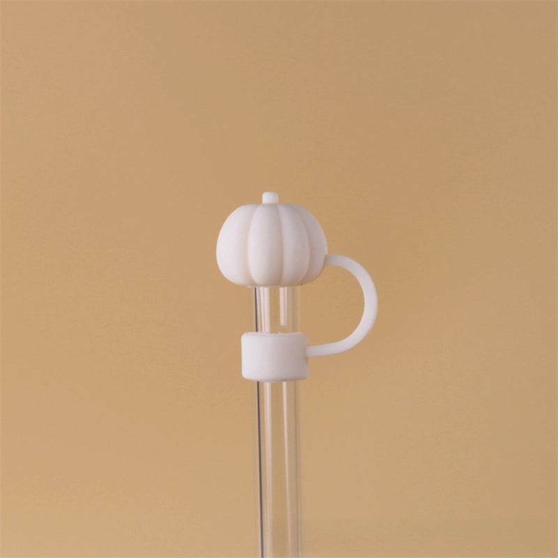 10mm Glass Straw Dust Cover Stainless Steel Cap for Large Diameter Straws Milk Tea Accessories|Drinkware Accessories