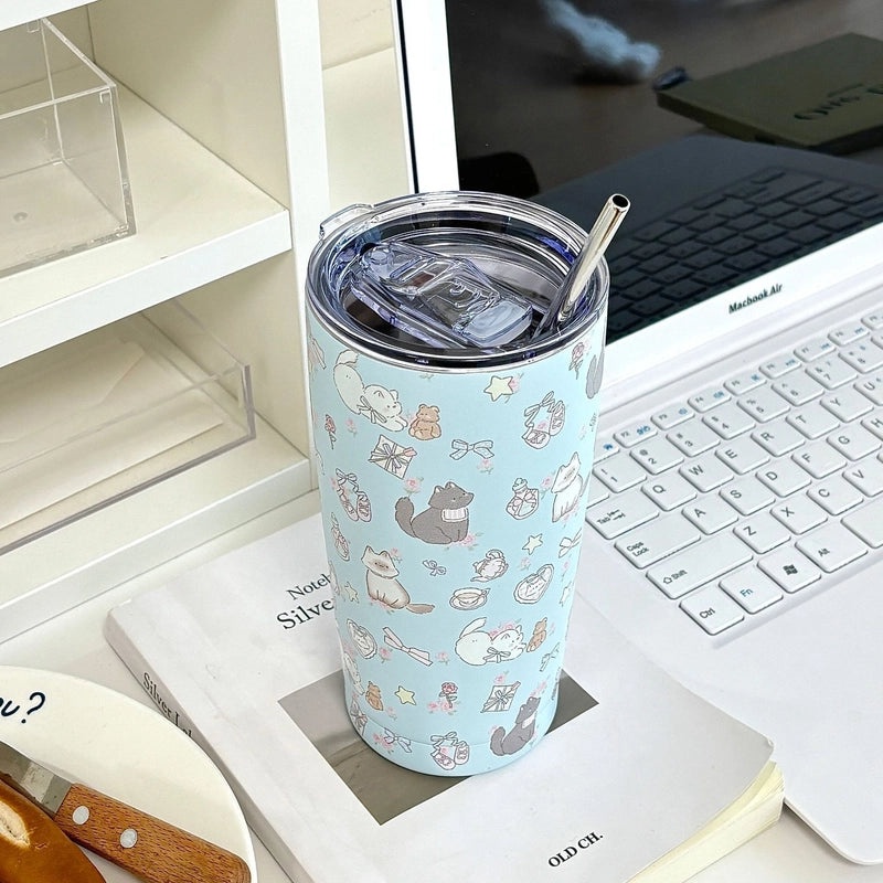 Adorable Animal Stainless Steel Thermos Bottle 304 Quality | Drinkware & Travel Mugs