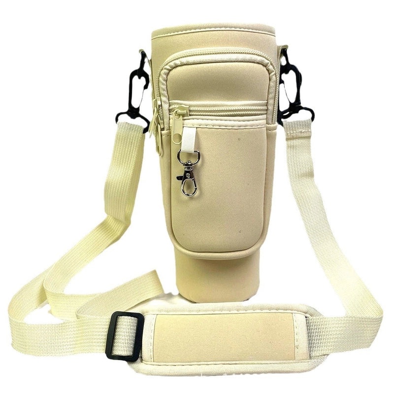 40oz Ice Cream Cup Neoprene Bottle Cover with Adjustable Shoulder Strap Crossbody Phone Bag Protective Cover|Accessories & Bags