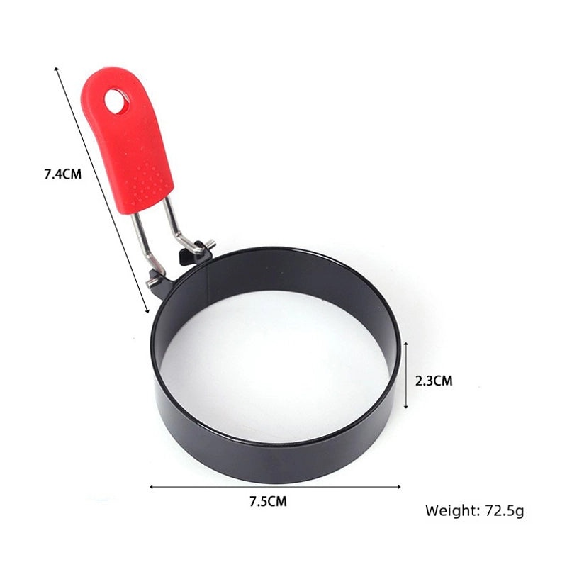 Stainless Steel Egg Mold Set Round and Heart Shapes for Fried Eggs Omelets Rice Balls DIY Kitchen Tool|Kitchen Gadgets