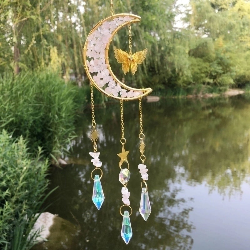 Vintage Star and Moon Metal Wind Chime | Home Decor & Garden Accessories