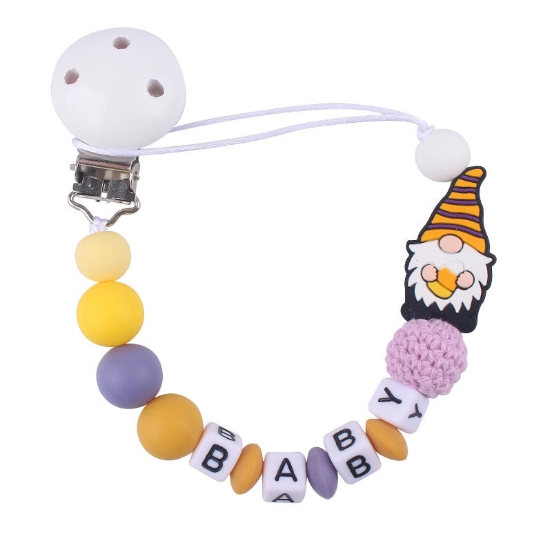 Christmas Baby Accessories Cute Santa Claus Silicone Beech Wood Teether | Baby Teethers & Pacifiers