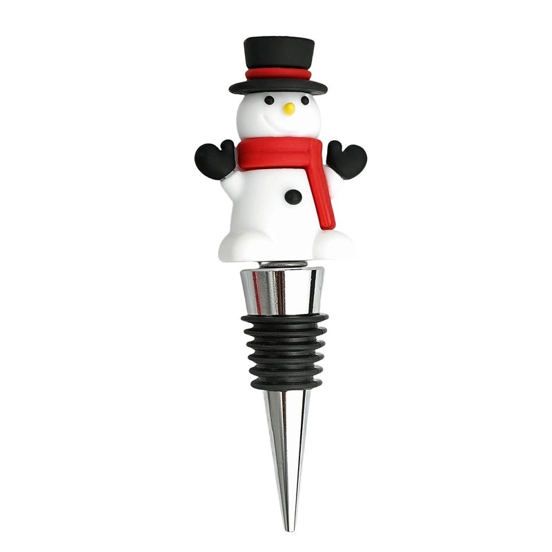 Christmas Santa Claus Wine Bottle Stopper with PVC and Alloy Silica Gel | Kitchen & Dining Accessories