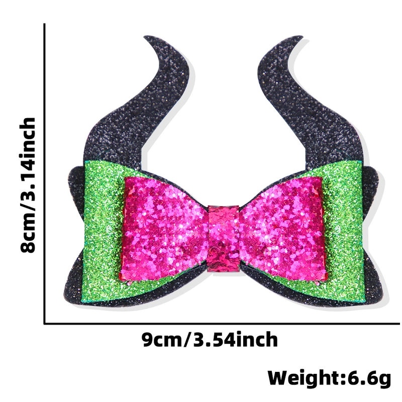 Halloween Spider Bat Bow Hair Clip Ghost Witch Hat Party Decoration | Hair Accessories