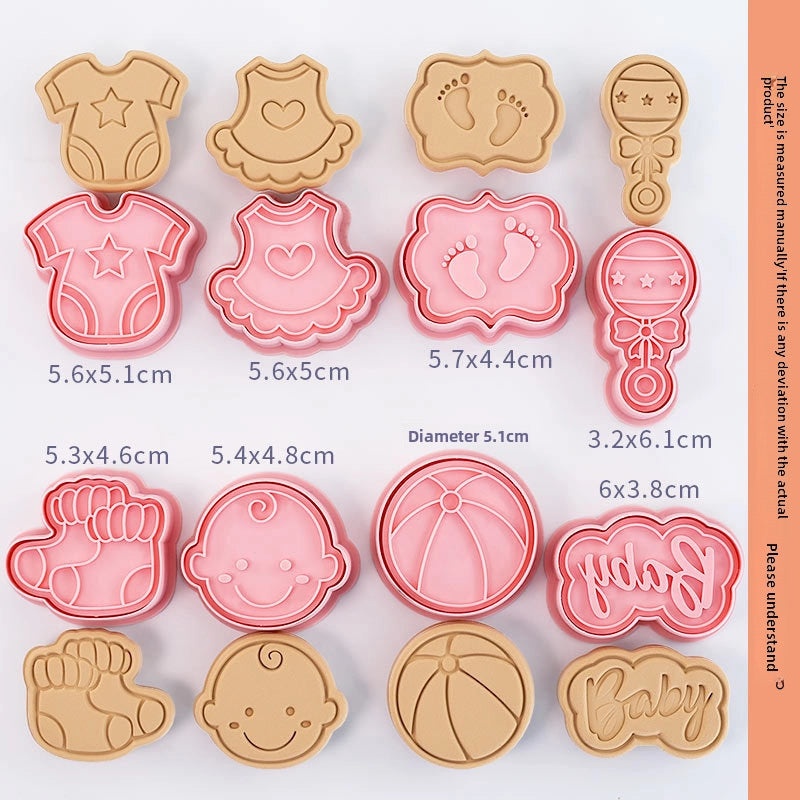 Baby Footprint Biscuit Mold Cartoon Baking Cookie Cutter Tool for Baby Shower Decor|Baking Supplies