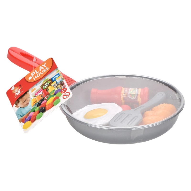 Kids Kitchen Playset Pretend Food Vegetable Pot and Spatula Toys PE PP Plastic | Educational Toys & Role Play