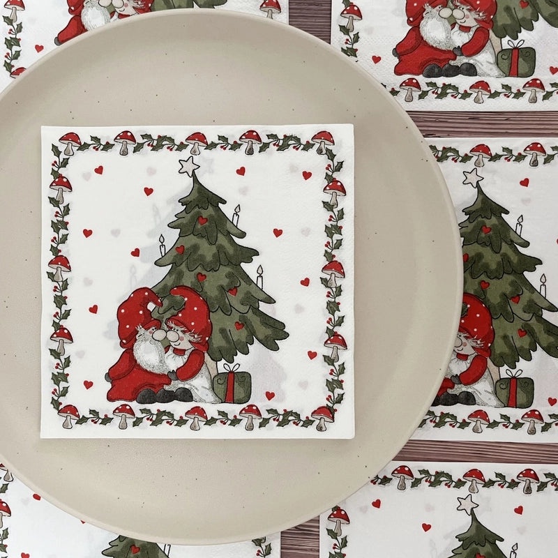 Nordic Christmas Tableware Set with Santa Claus and Tree Design|Home & Garden > Kitchen & Dining > Tableware & Serveware
