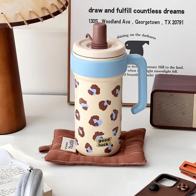 Cat Polka Dot Bow Knot Stainless Steel Thermos Cup 304 316 Durable Single Piece|Drinkware & Thermos Cups