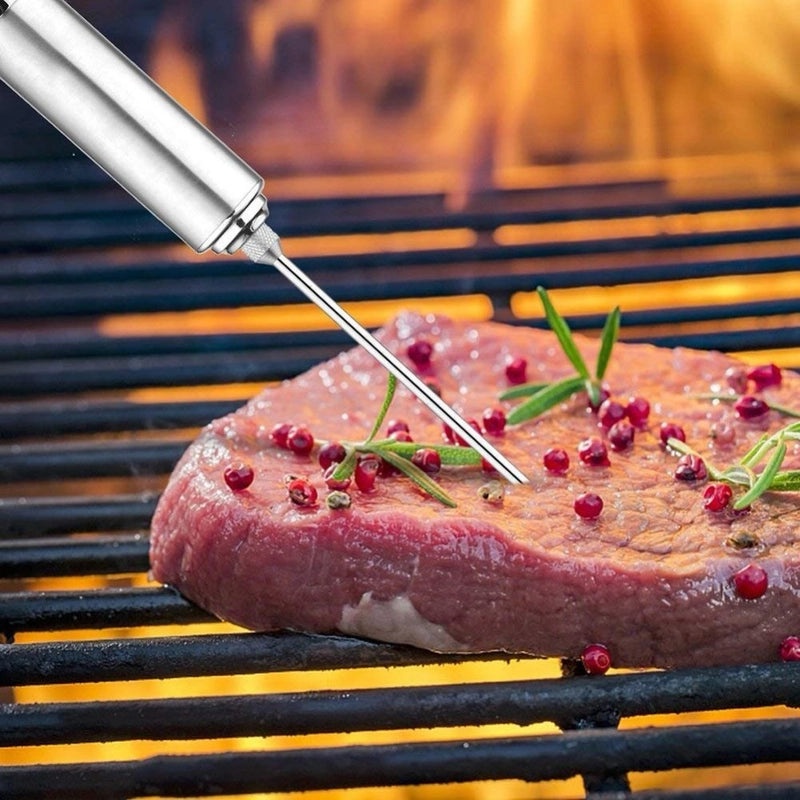 BBQ Meat Injector Syringe with 3 Needles for Turkey and Steak Seasoning | Kitchen & Dining Tools