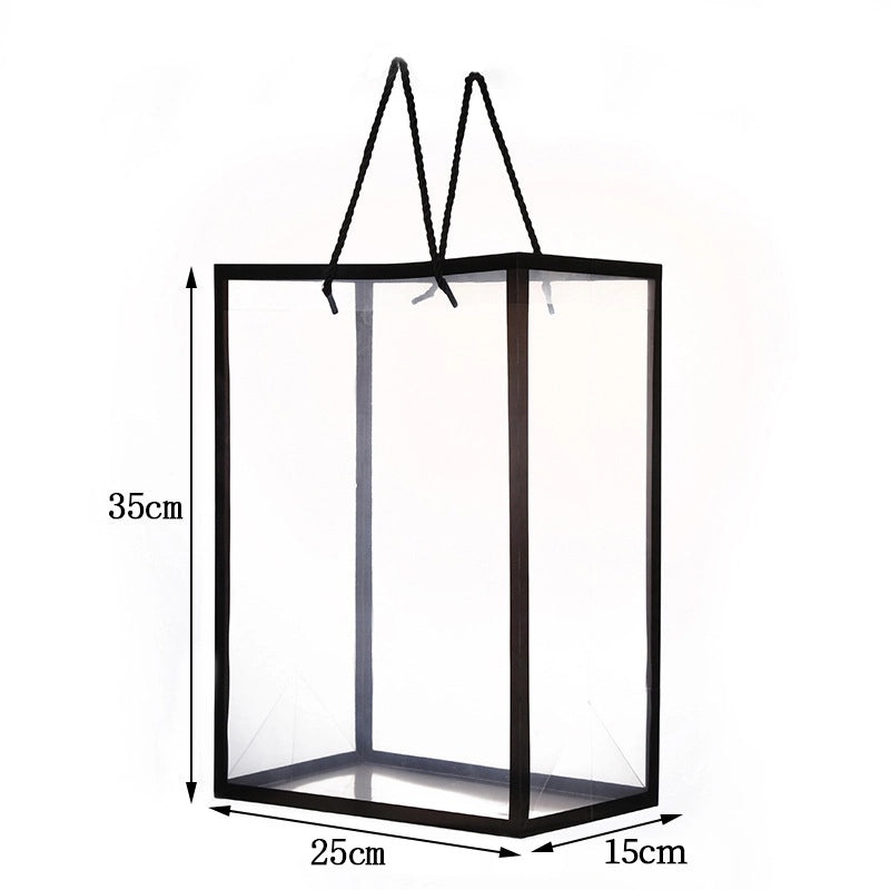 Elegant Transparent Flower Bouquet Handbag Perfect Valentine's Day Gift Stylish Window Shopping Companion|Women's Handbags